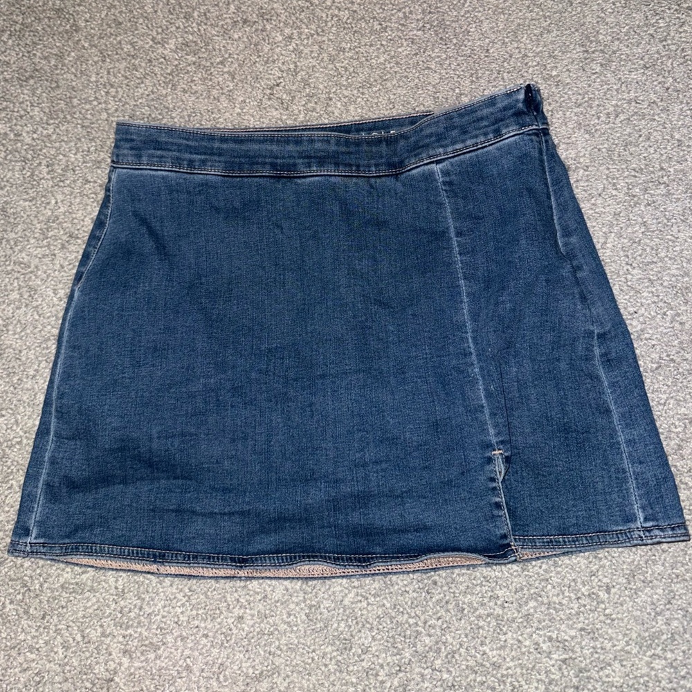 American Eagle Outfitters Dark Blue Denim Mini Skirt